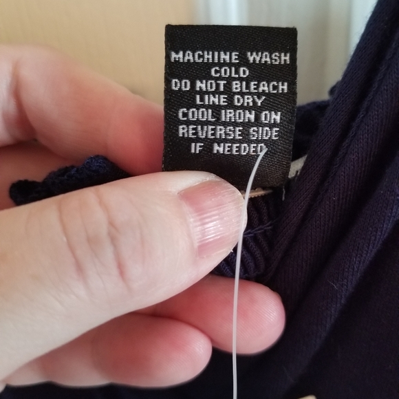 Navy and White Boho Maxi Dress Rue 21 - Picture 5 of 6